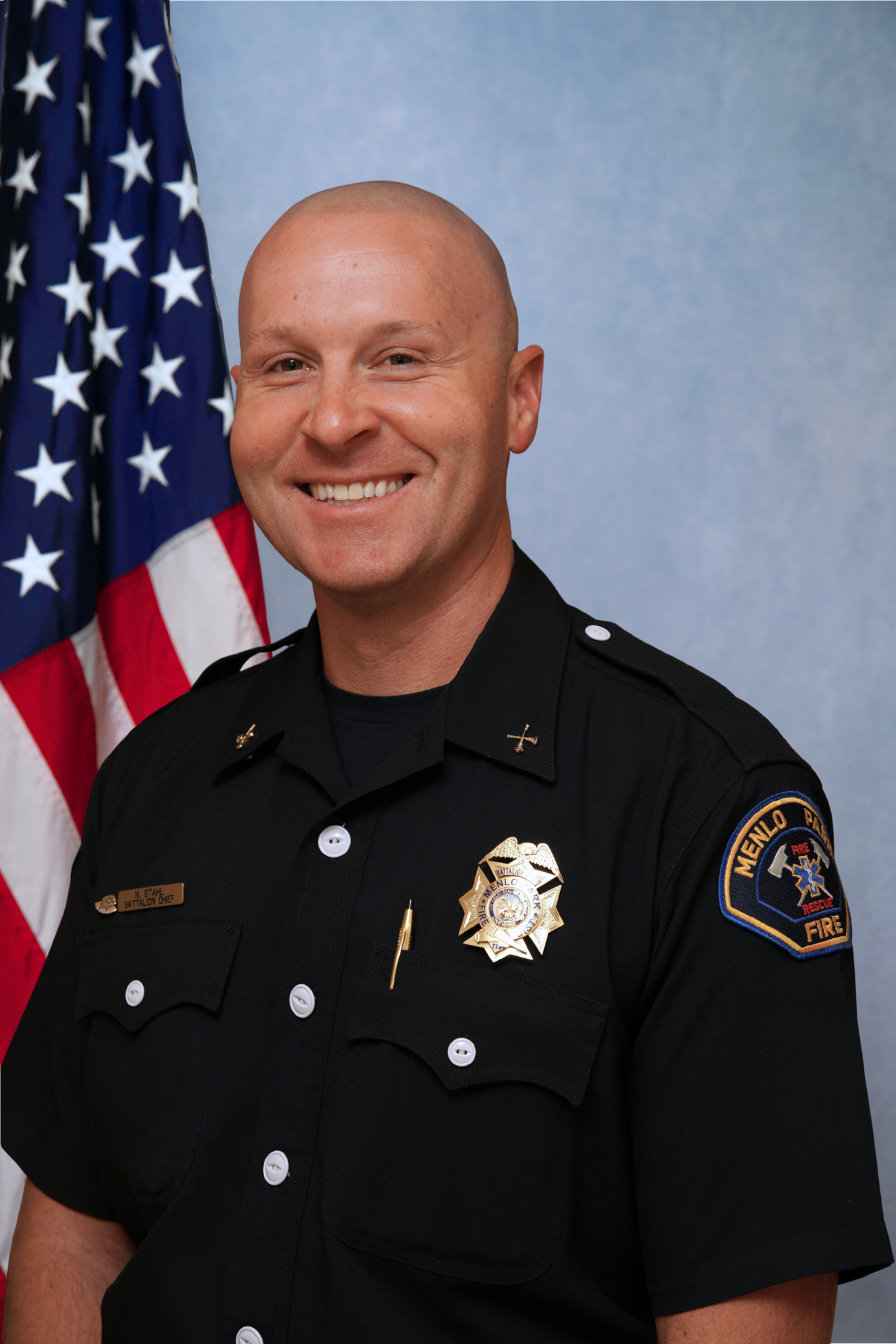 Portrait of Michael Stahl, smiling.